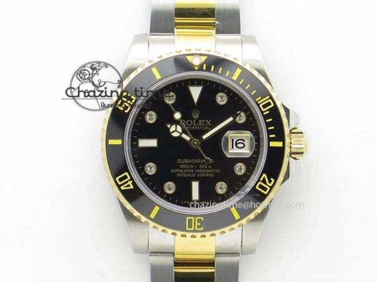 AAA Replica Watches SS Best LN Edition 116613 ETA Submariner Black 3986 YG Bracelet Bp-Maker RelaxedFit On Dial 0117